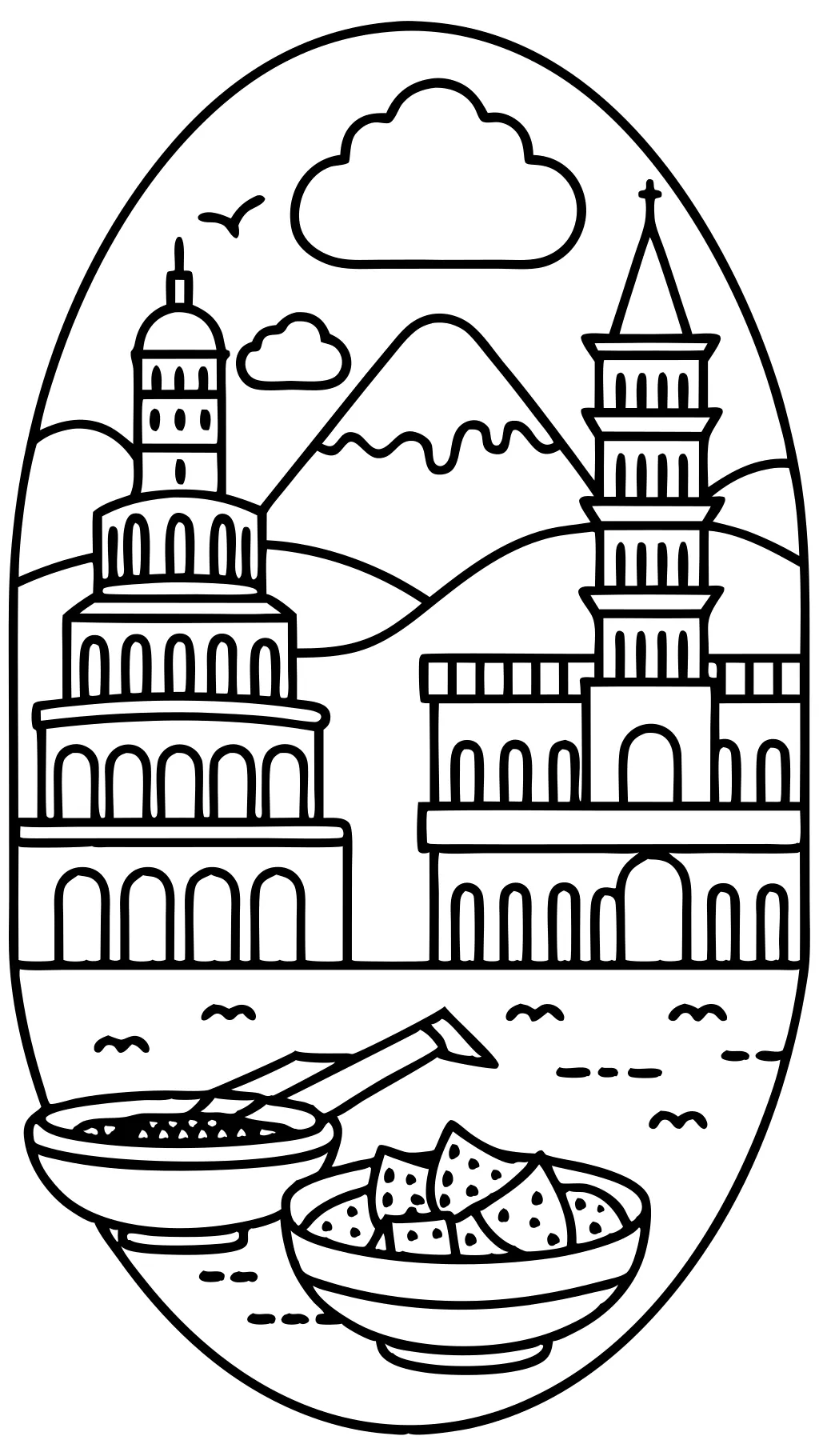 italy coloring pages